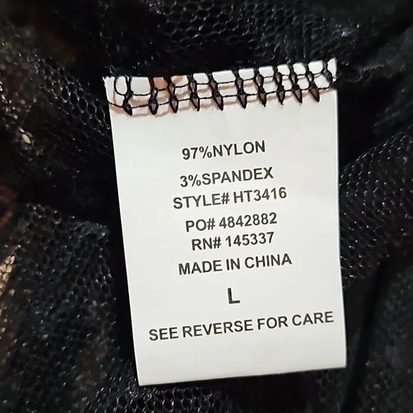 Hesperus | Sheer Mesh Netting Black Ruffled Blouse - Picture 5 of 9